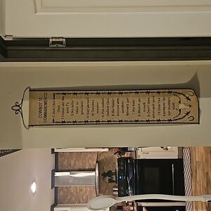 Cowboy 10 Commandments Wall hanging
